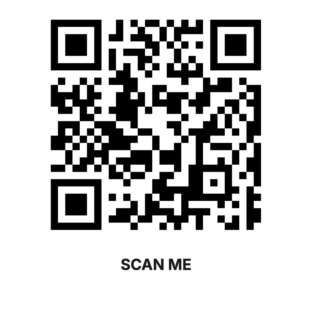 A 50 mm QR-code-only label
